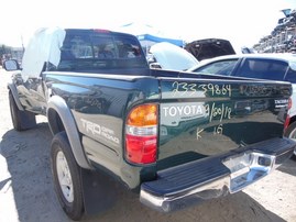 2001 TOYOTA TACOMA PRERUNNER GREEN XTRA CAB 3.4L AT 2WD Z18368